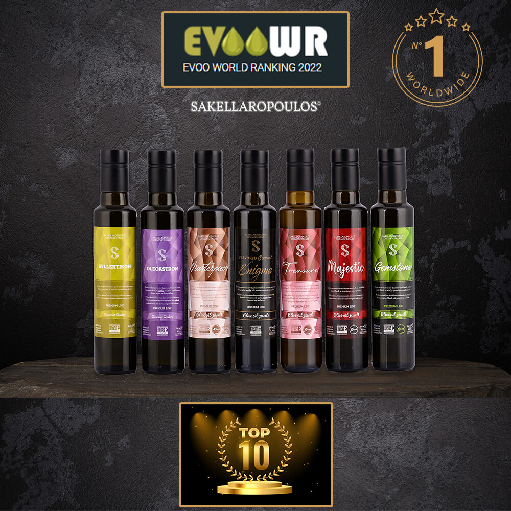 best flavored olive oils infused worldwide 2022 Greece evoowr Sakellaropoulos Sparta