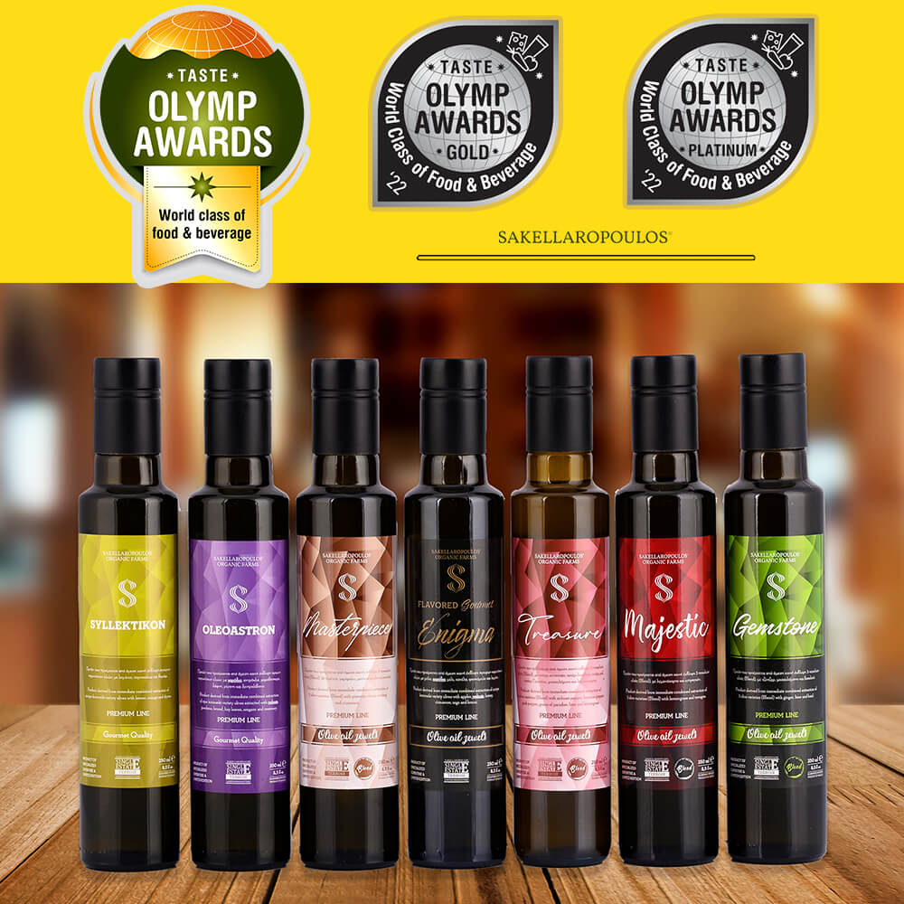 Olymp Taste Awards 2022 Sakellaropoulos Organic Farms olives greek organic table natural record