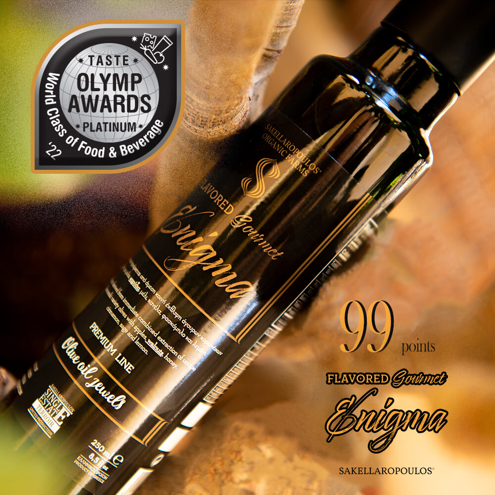 Flavored Gourmet Enigma Platinum award olive oil taste