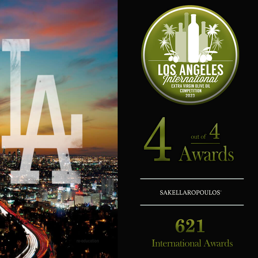 LOS ANGELES 2023 Record Ελαιώνες Σακελλαρόπουλου ελαιόλαδο ΗΠΑ Βραβεύσεις ρεκόρ