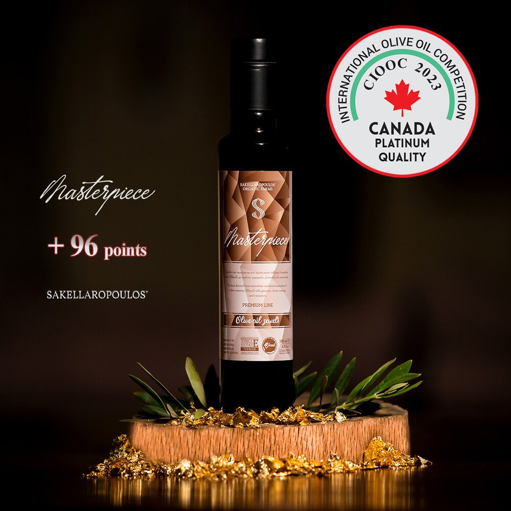 Masterpiece blend Flavored evoo Canada IOOC 2023 Πλατινένιο Βραβείο Platinum