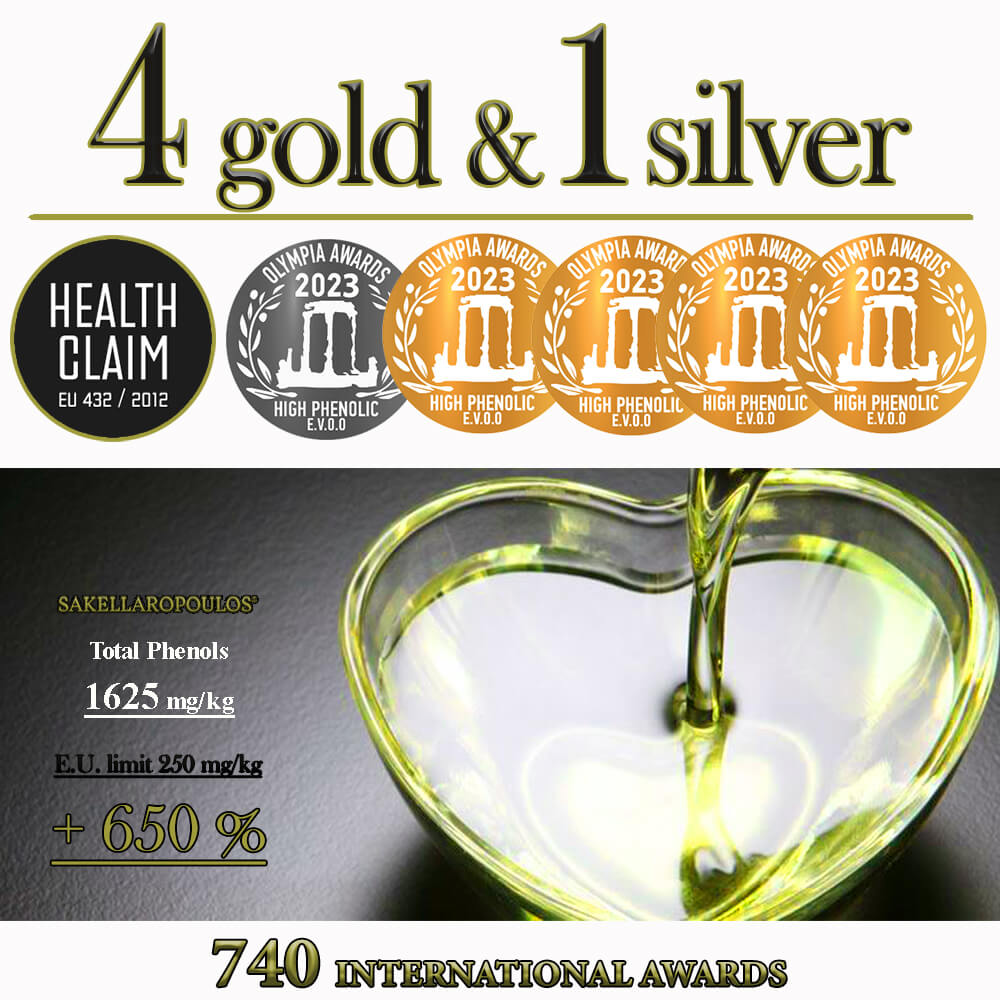 Olympia health nutrition 2023 high phenolic olive oil awards record polyphenols oleocanthal