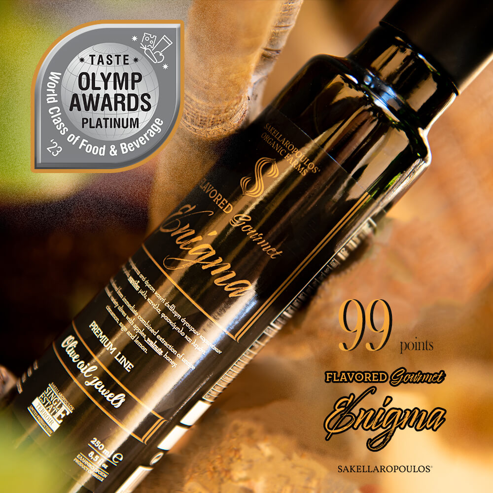 Flavored Gourmet Enigma Platinum award olive oil taste 