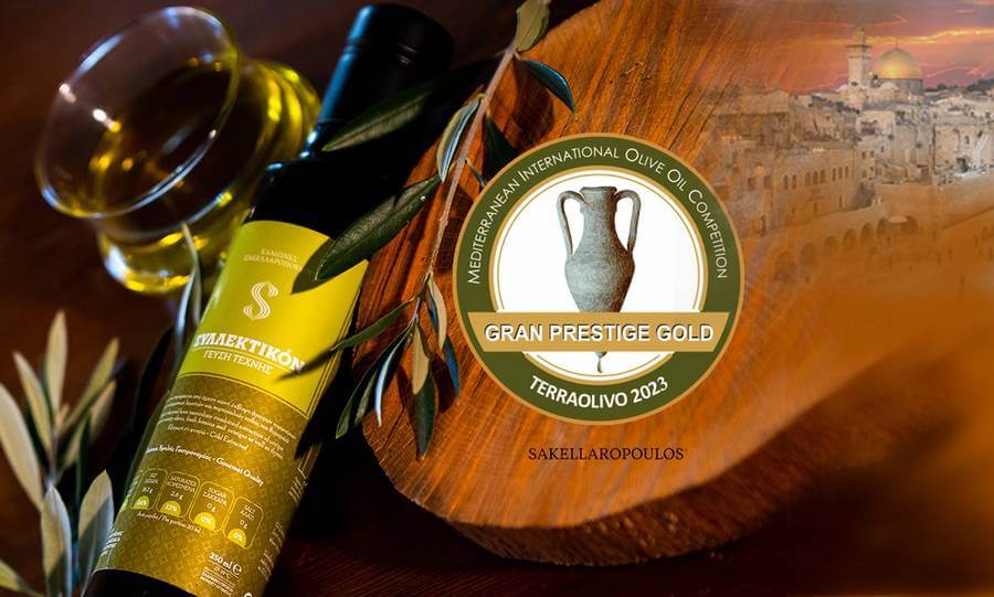 TERRAOLIVO 2023 Record Ελαιώνες Σακελλαρόπουλου ελαιόλαδο Grand Prestige Gold