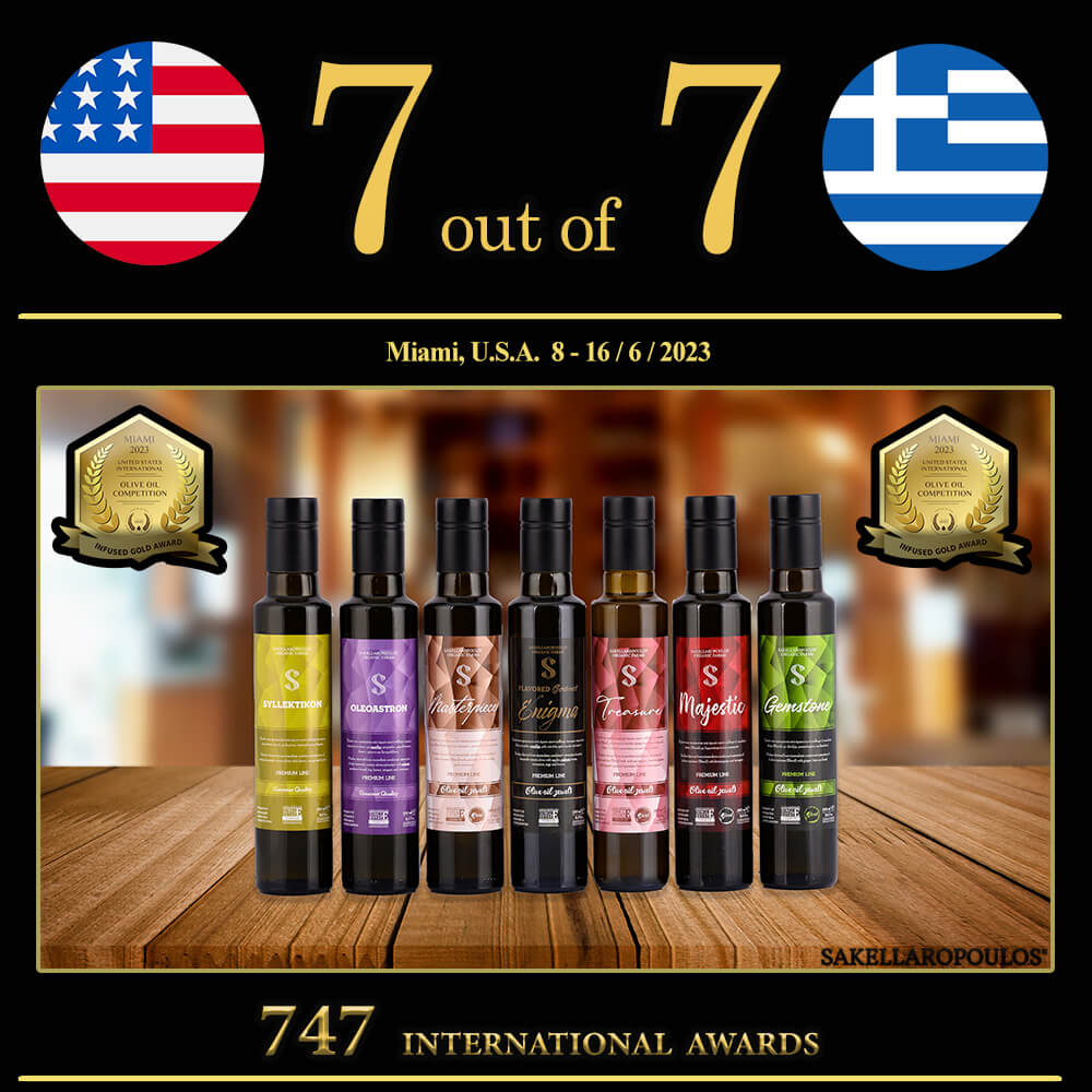 United States US IOOC 2023 record Greece olive oil best flavored blend evoo Miami Florida