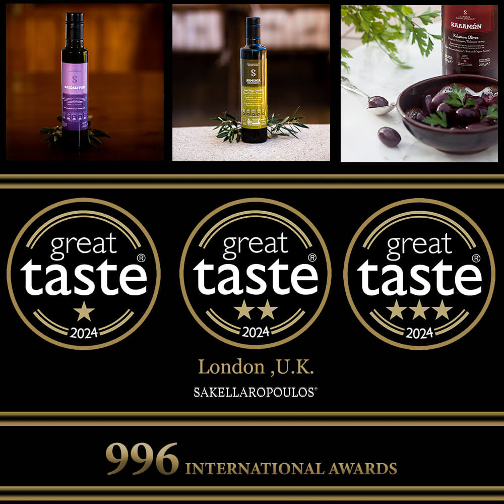 GREAT TASTE AWARDS 2024 3 gold stars olives London taste
