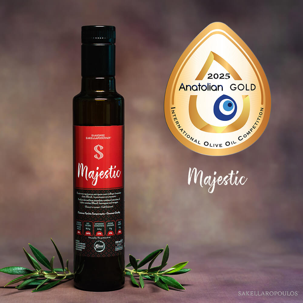 anatolian iooc 2025 flavored olive oils MAJESTIC gold best gourmet
