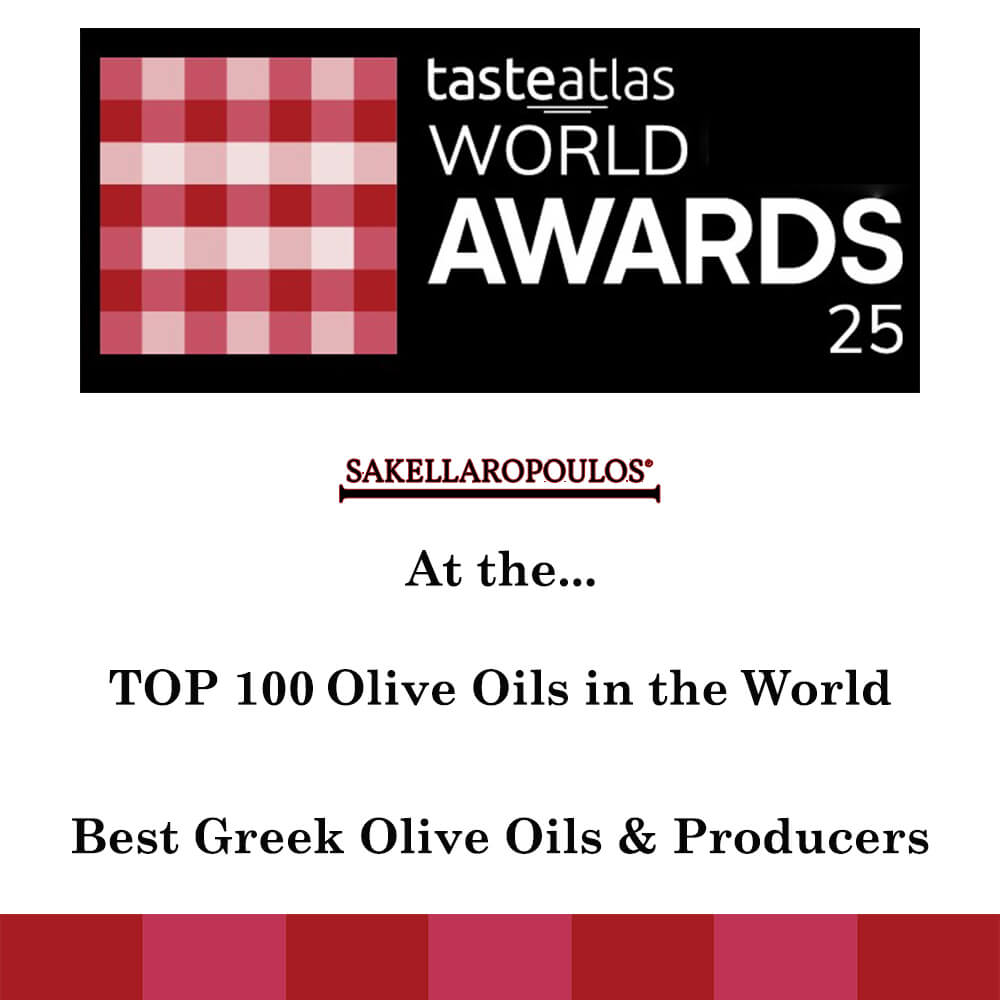 Taste atlas γαστρονομικός διαγωνισμός 2025 καλύτερα ελαιόλαδα flavored gourmet ελαιώνες Σακελλαρόπουλου βραβεύσεις ρεκόρ παγκόσμια