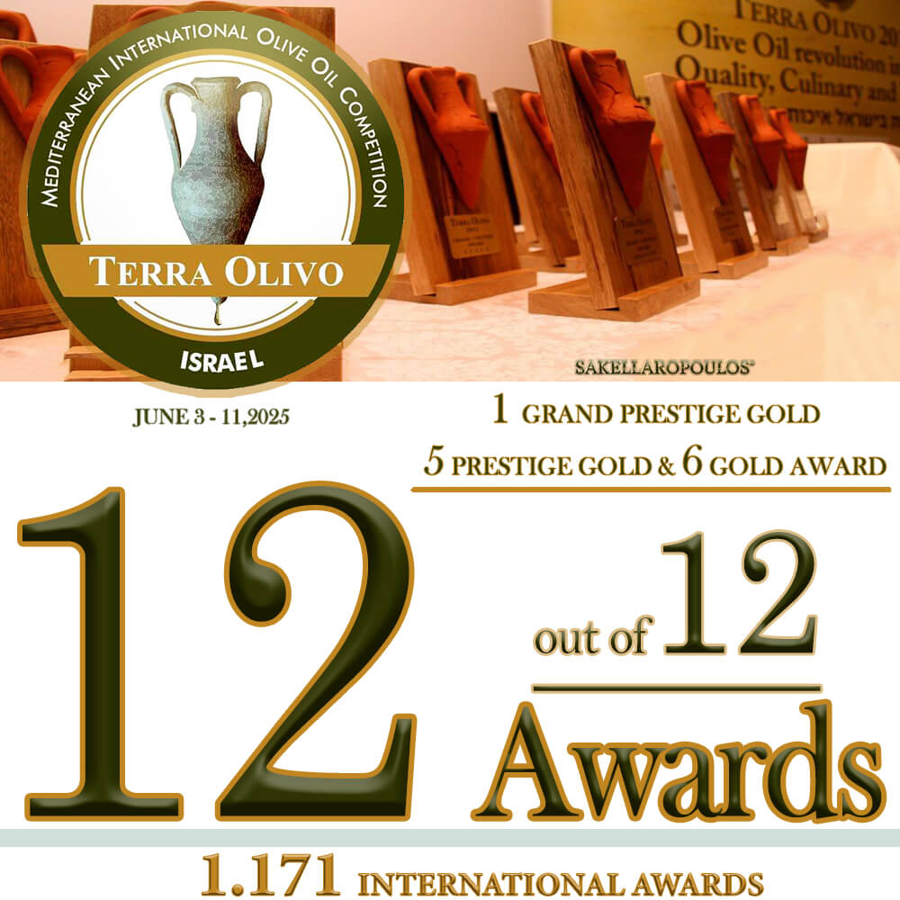 TERRAOLIVO 2025 Record international olive oil compeition Greece Israel Grand Prestige Gold
