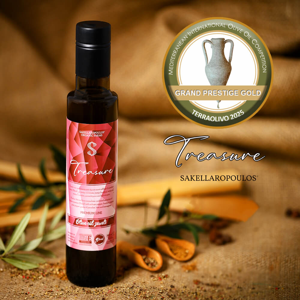 TerraOlivo 2025 Treasure blend peppery olive oil Best Greek EVOO
