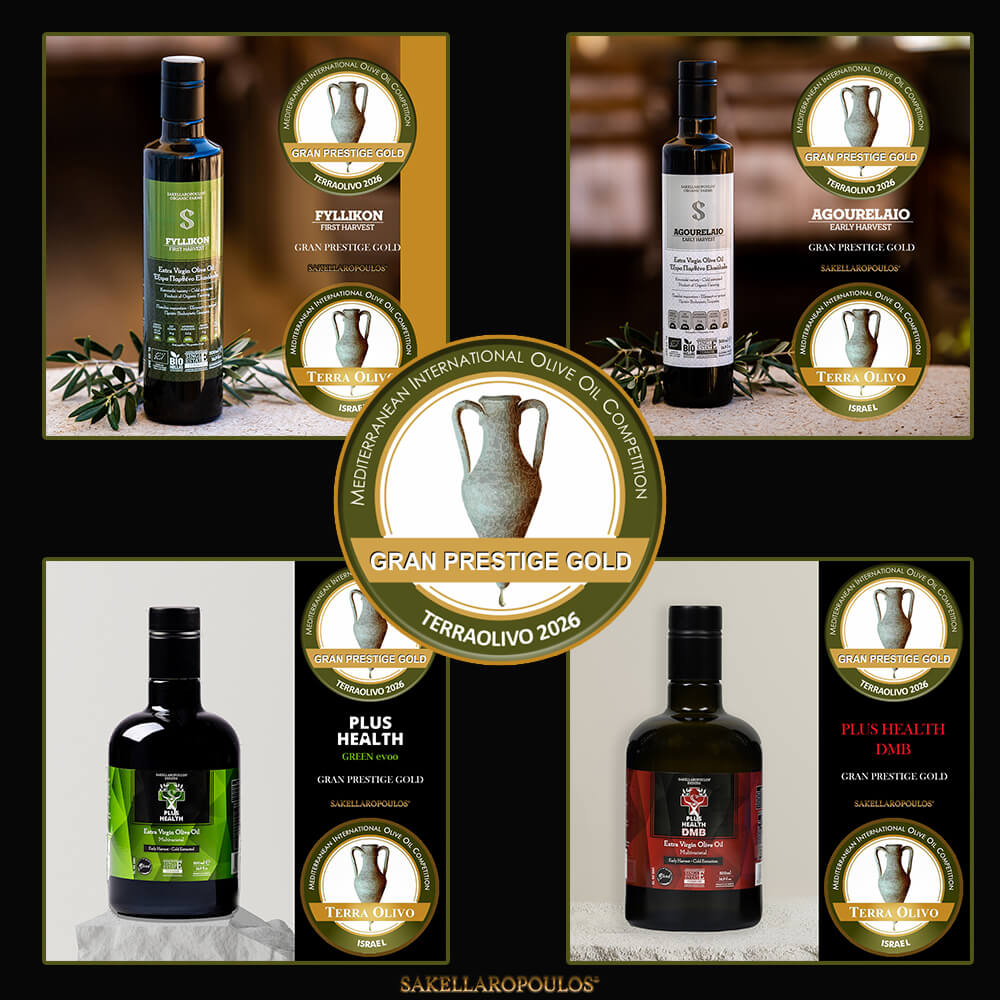 TerraOlivo 2026 Fyllikon First Harvest Organic EVOO Grand Prestige Gold Best Greek
