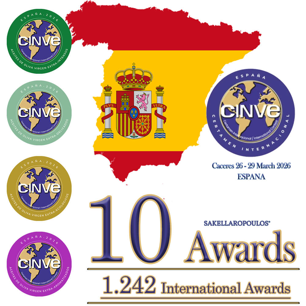 CINVE 2026 Ρεκόρ παγκόσμιο Ισπανία Ελλάδα Ελαιώνες Σακελλαρόπουλου ελαιόλαδο Βραβευμένο ελαιόλαδο