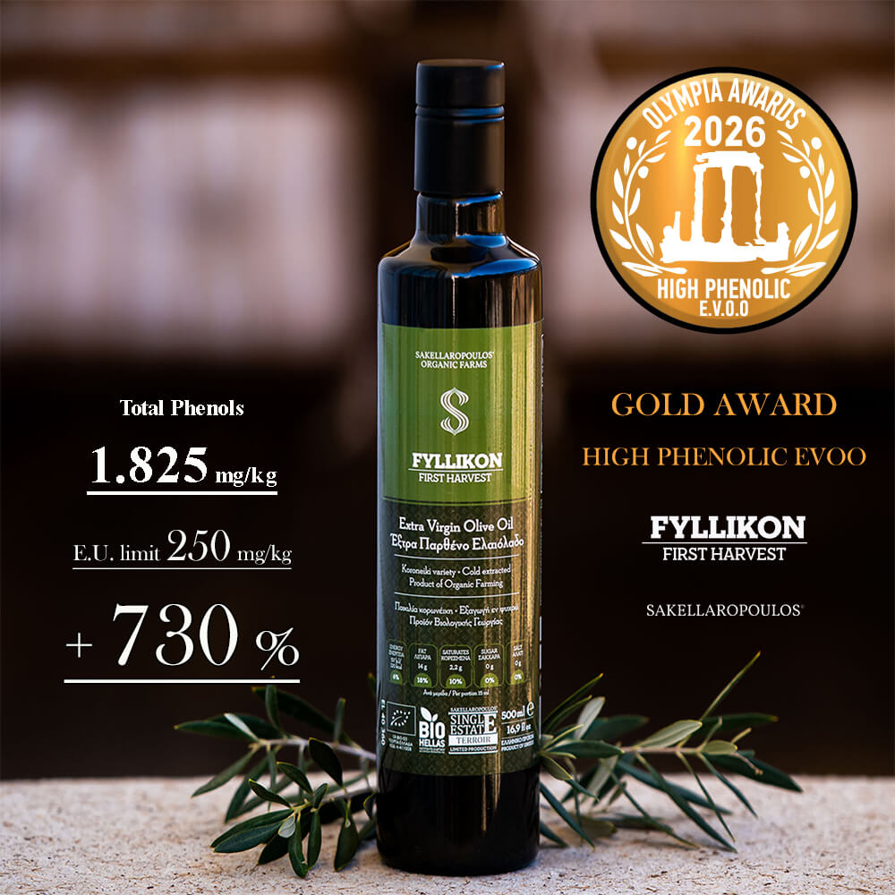 olympia health and nutrition awards 2026 ελαιόλαδο υψηλές πολυφαινόλες health claim ισχυρισμός υγείας ΦΥΛΛΙΚΟΝ ΠΡΩΤΕΛΑΙΟ