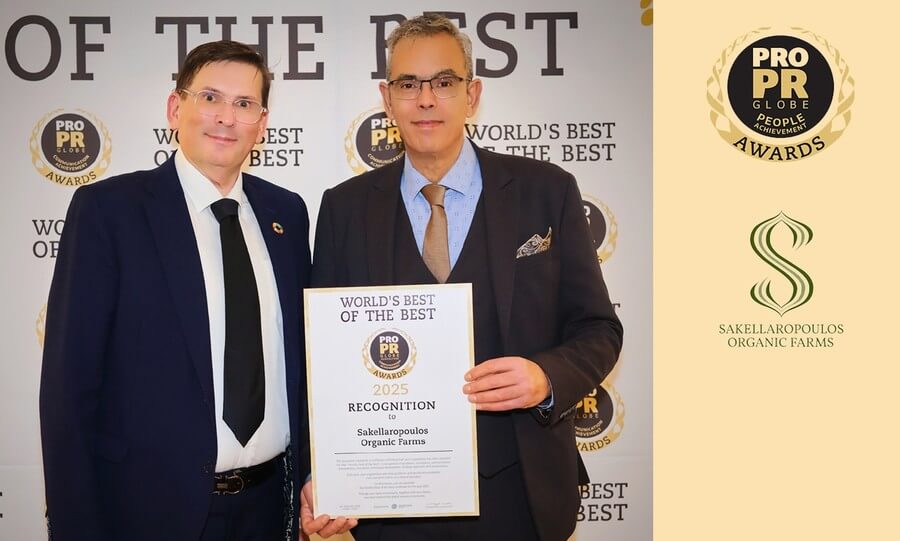 βιολογικοί ελαιώνες Σακελλαρόπουλου PRO PR GLOBE AWARDS λακωνία λάδια ελιές βιο single estate παγκόσμιο ρεκόρ καλύτερο ελαιόλαδο