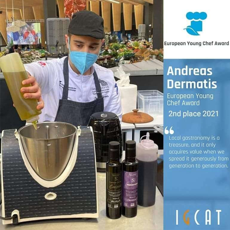 chef dermatis andreas 2nd place european young chef awards