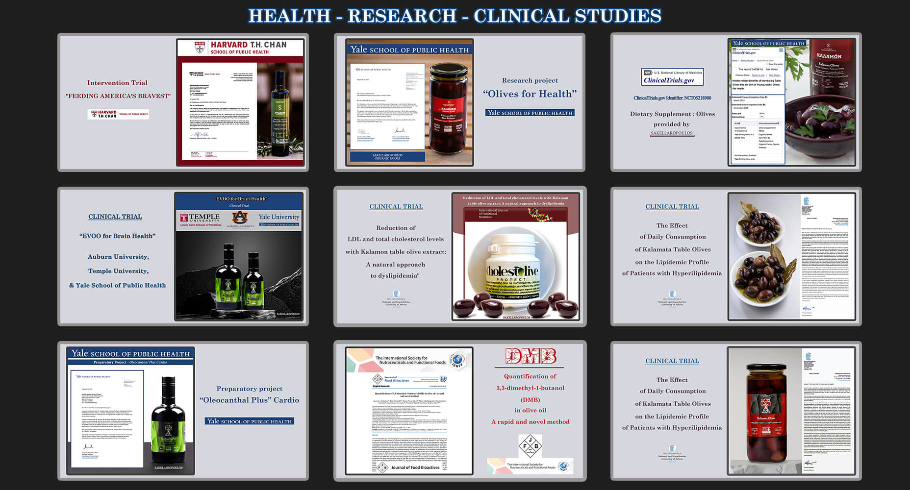 clinical trial study university Harvard Yale Auburn Temple olive oil functional foods olive oil table olives heart Alzheimers ingredients human health natural