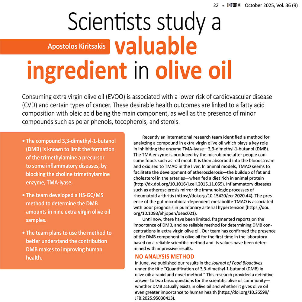 Non-lethal Inhibition of Gut Microbial Trimethylamine Production for the Treatment of Atherosclerosis dmb 3-dimethyl-1-butanol TMAO olive oil origin bioactive health benefits properties concentration antioxidants plus health polyphenols extra virgin