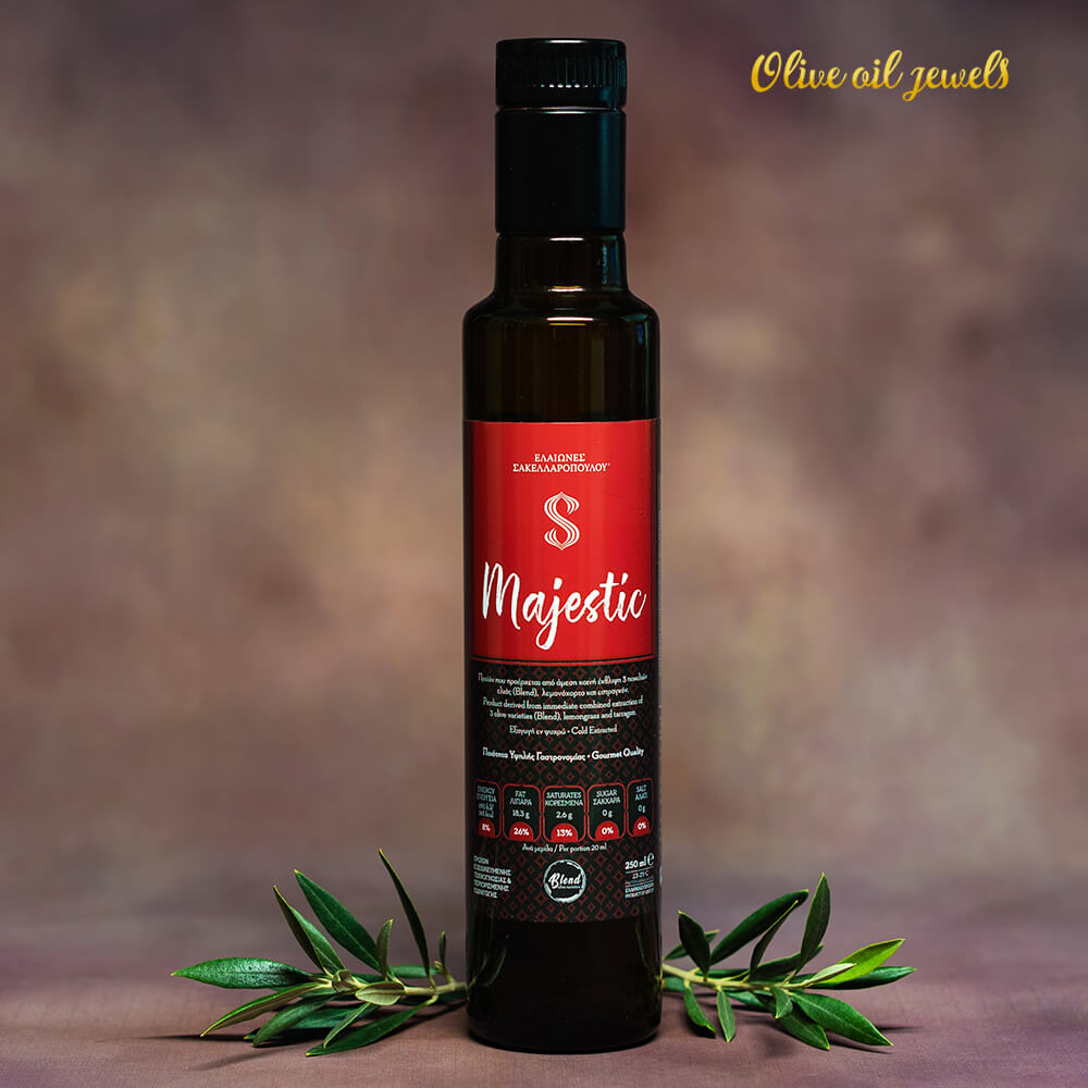 majestic flavored blend olive oil best world ελαιόλαδο αρωματικό πολυποικιλιακό