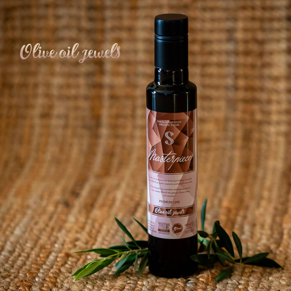 Masterpiece olive oil spicy pimento cloves nutmeg cinnamon Greek quality