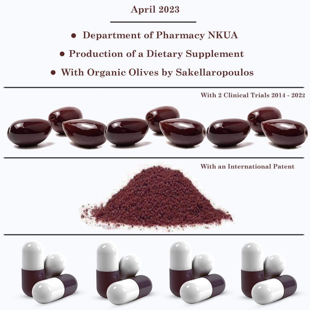 Kalamata olives with high polyphenols Plus Health cholesterol clinical studies nkua tyrosol hydroxytyrosol dietary supplement