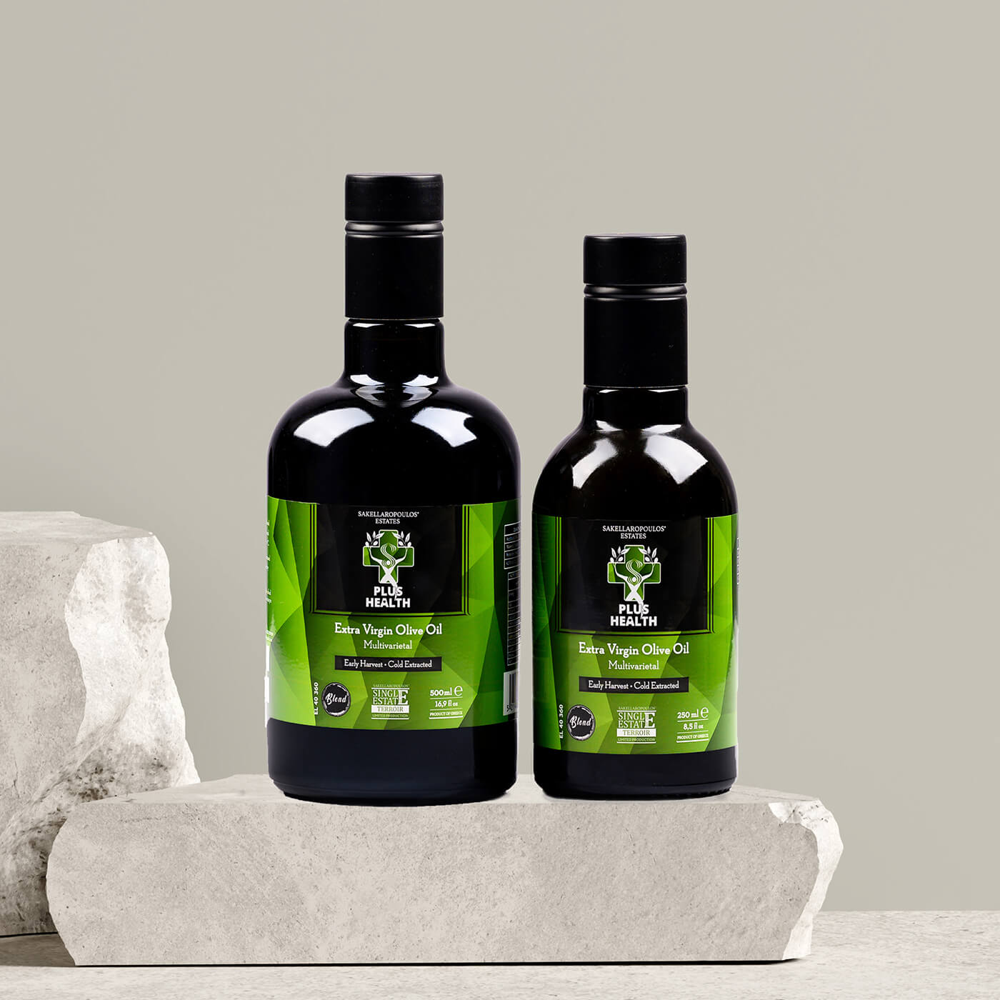 Plus Health Multivarietal Green extra virgin olive oil polyphenols oleocanthal Greek