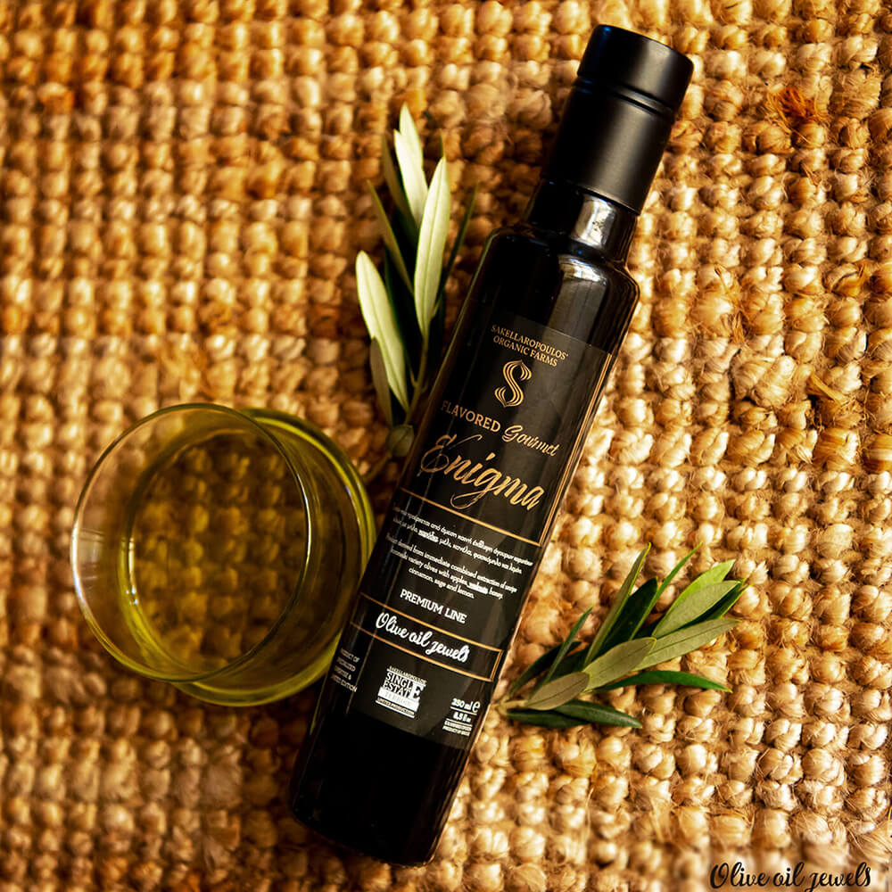 Flavored evoo with honey cinnamon gourmet enigma premium olive oil quality