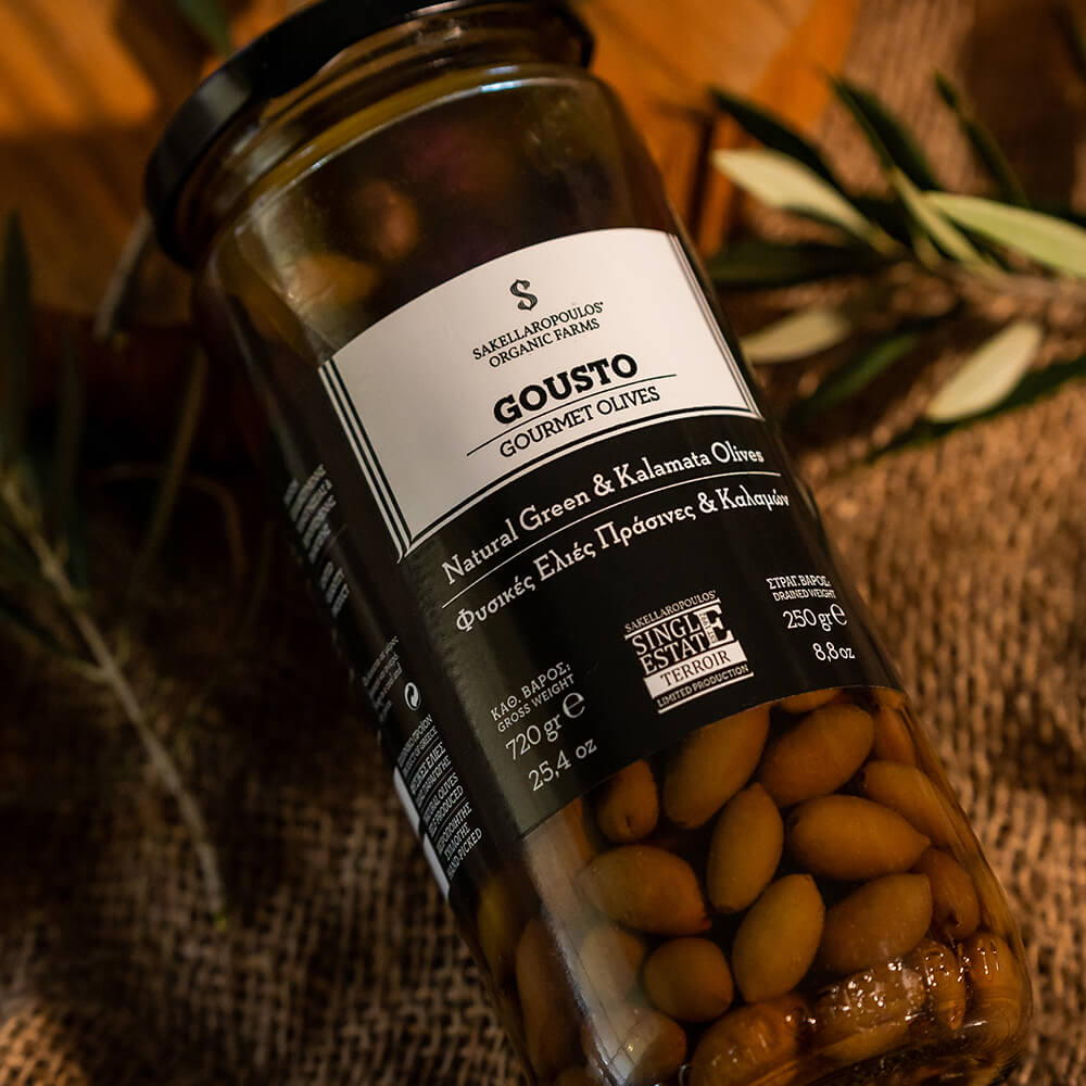 olives black and green gourmet bio gousto greek organic unpasteurized kalamata