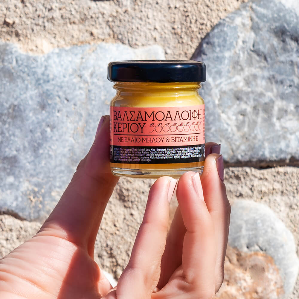 St. John’s wort oil wax cream apple oil vitamin E natural cosmetics 100 made in Greece parabens sls