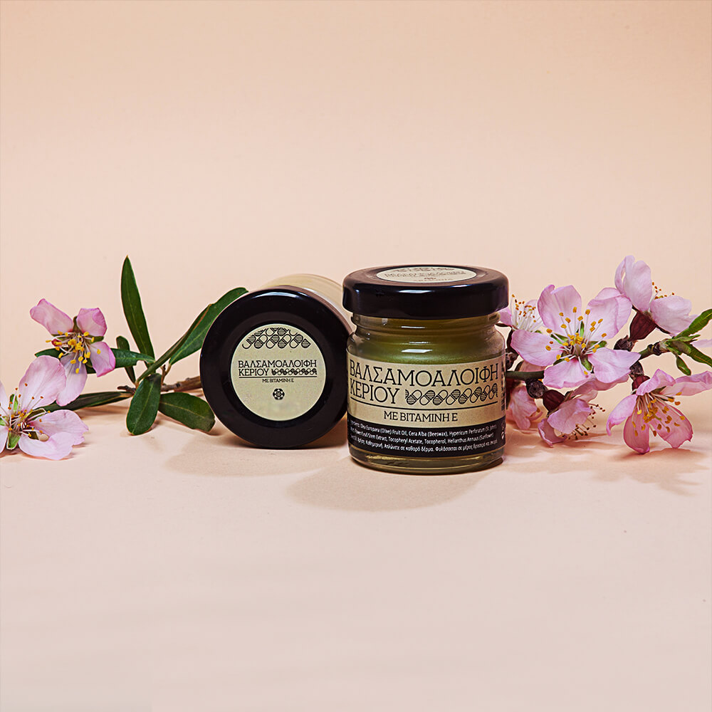 St. John’s wort oil wax cream vitamin E natural cosmetics 100 made in Greece parabens sls