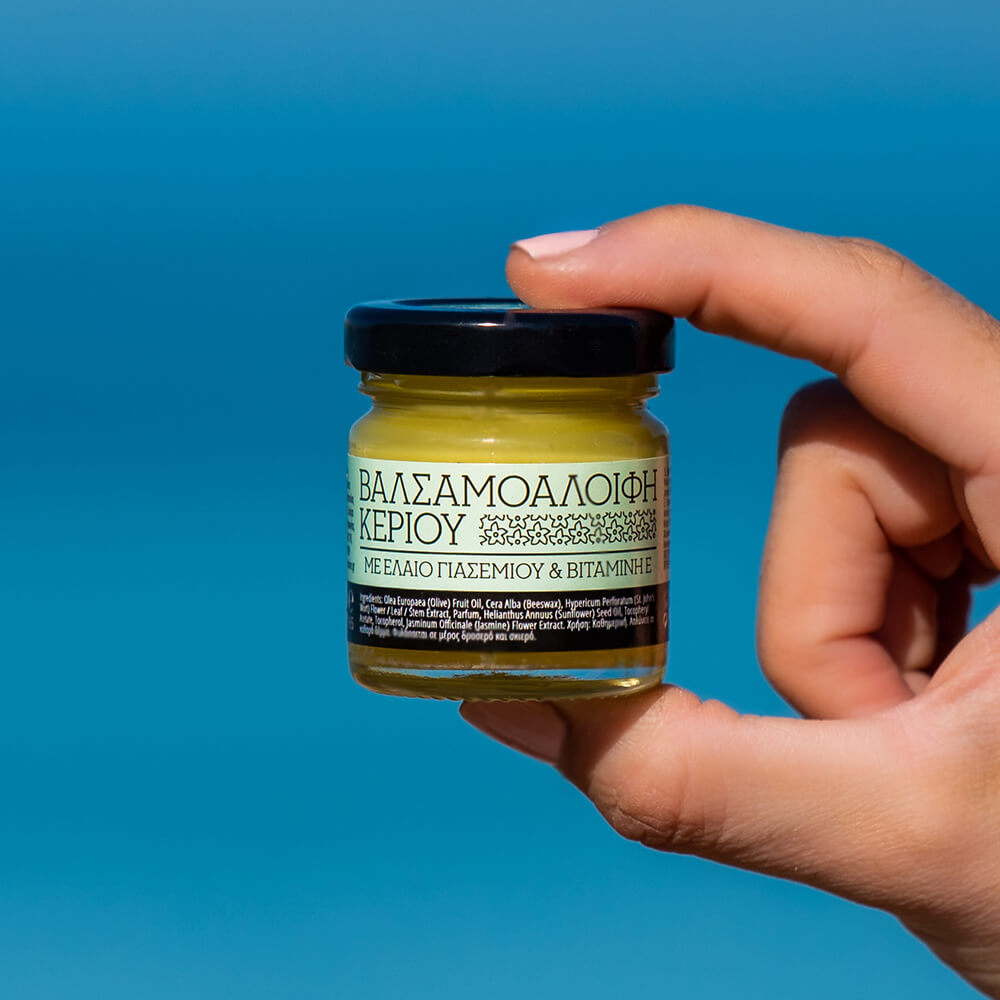 St. John’s wort oil wax cream jasmine oil vitamin E natural cosmetics 100 made in Greece parabens sls