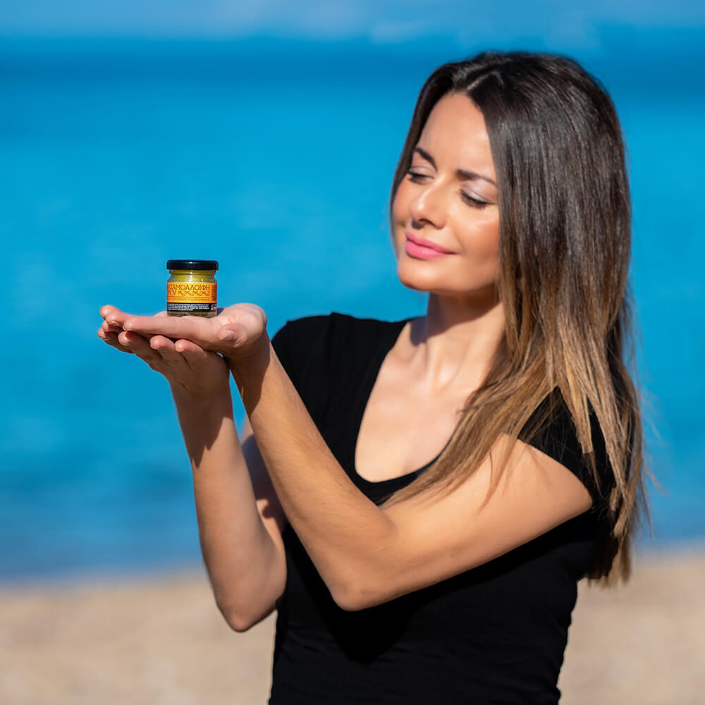 St. John’s wort oil wax cream orange oil vitamin E natural cosmetics 100 made in Greece parabens sls free
