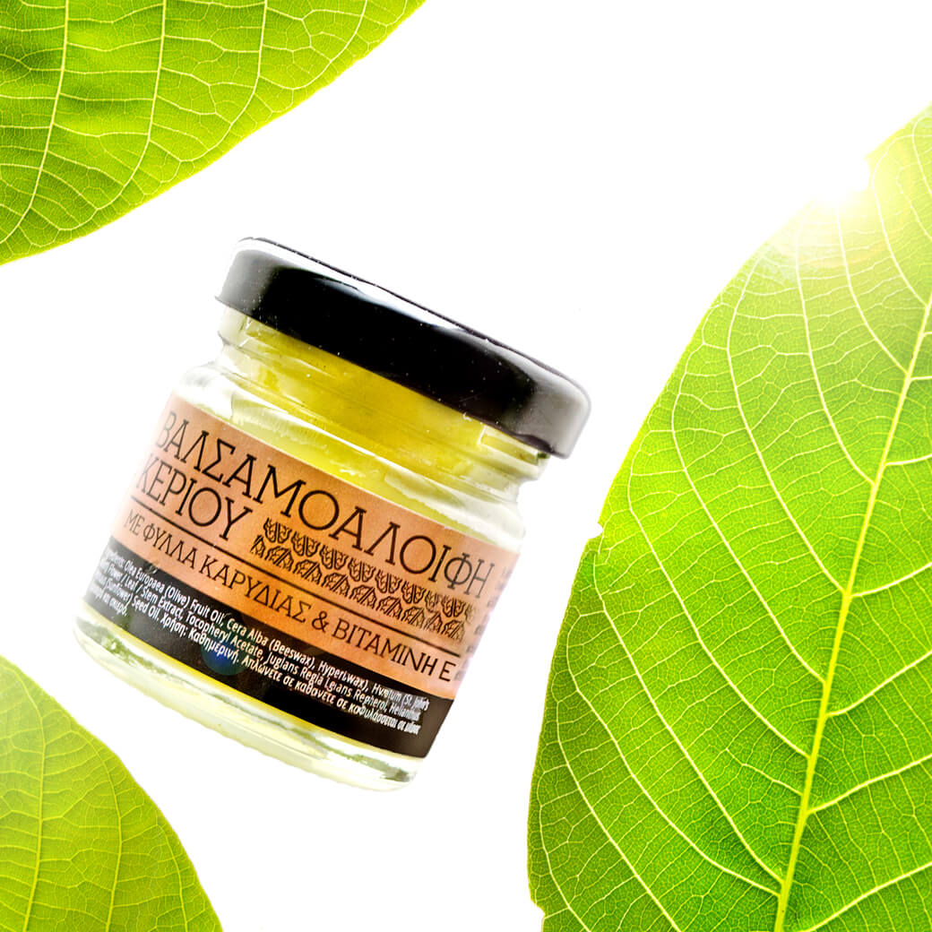 St. John’s wort oil wax cream walnut leaves ointment  vitamin E natural cosmetics 100 made in Greece parabens sls