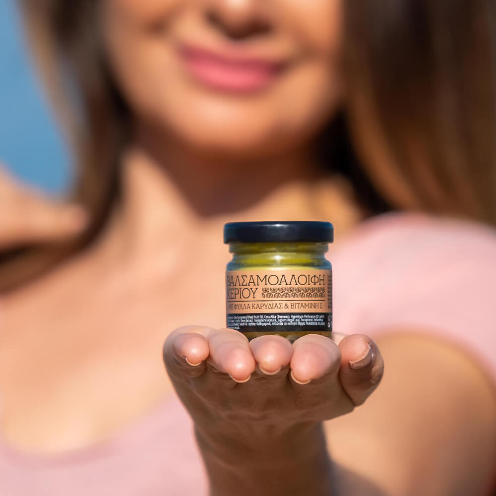 St. John’s wort oil wax cream walnut leaves ointment  vitamin E natural cosmetics 100 made in Greece parabens sls