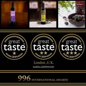 Σημαντικές διακρίσεις στα Great Taste Awards 2024 για τους ελαιώνες Σακελλαρόπουλου