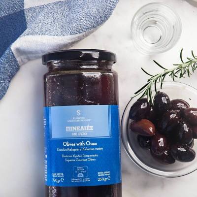 Greece... in a jar of olives and ouzo