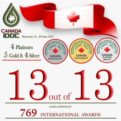 Sakellaropoulos Organic Farms with the absolute 13 out of 13 in Montreal, Canada