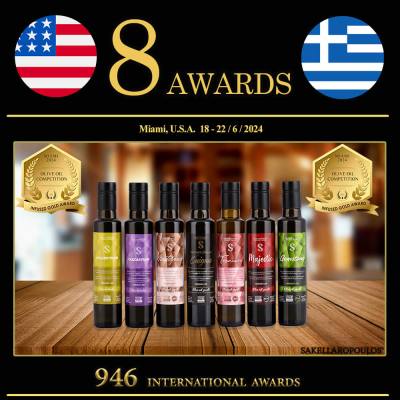 Miami 2024: Best of Class & 7 Gold awards for Sakellaropoulos Organic Farms